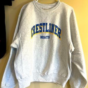 Vintage Champion Reverse Weave Crestliner Boats Crewneck Sweatshirt L